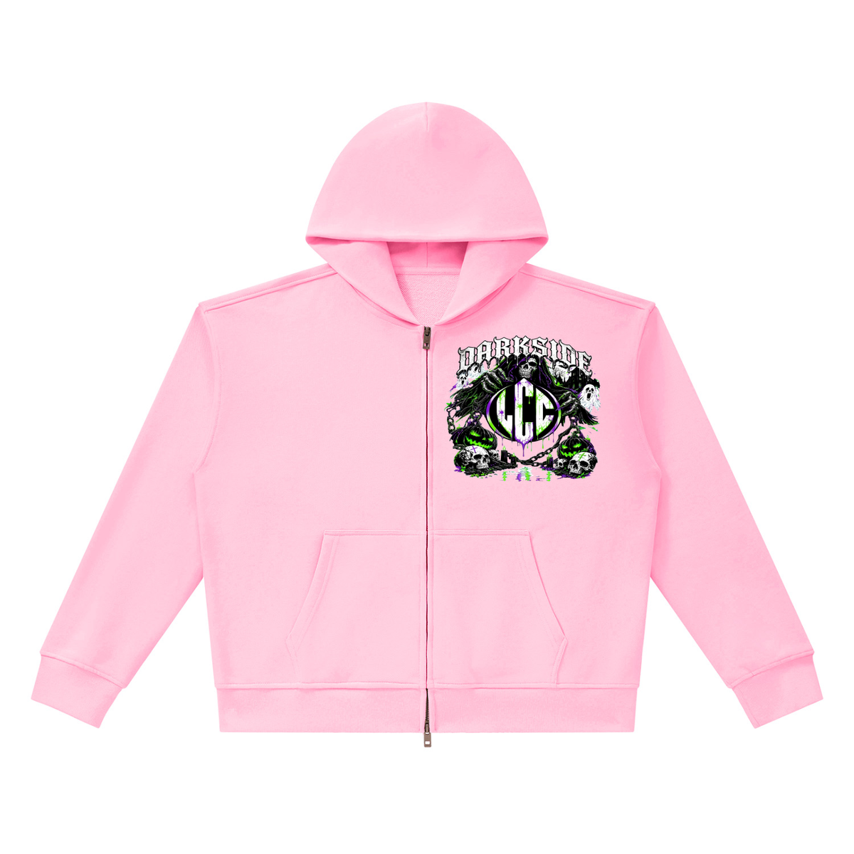 DARKSIDE Full Zip Boxy Hoodie