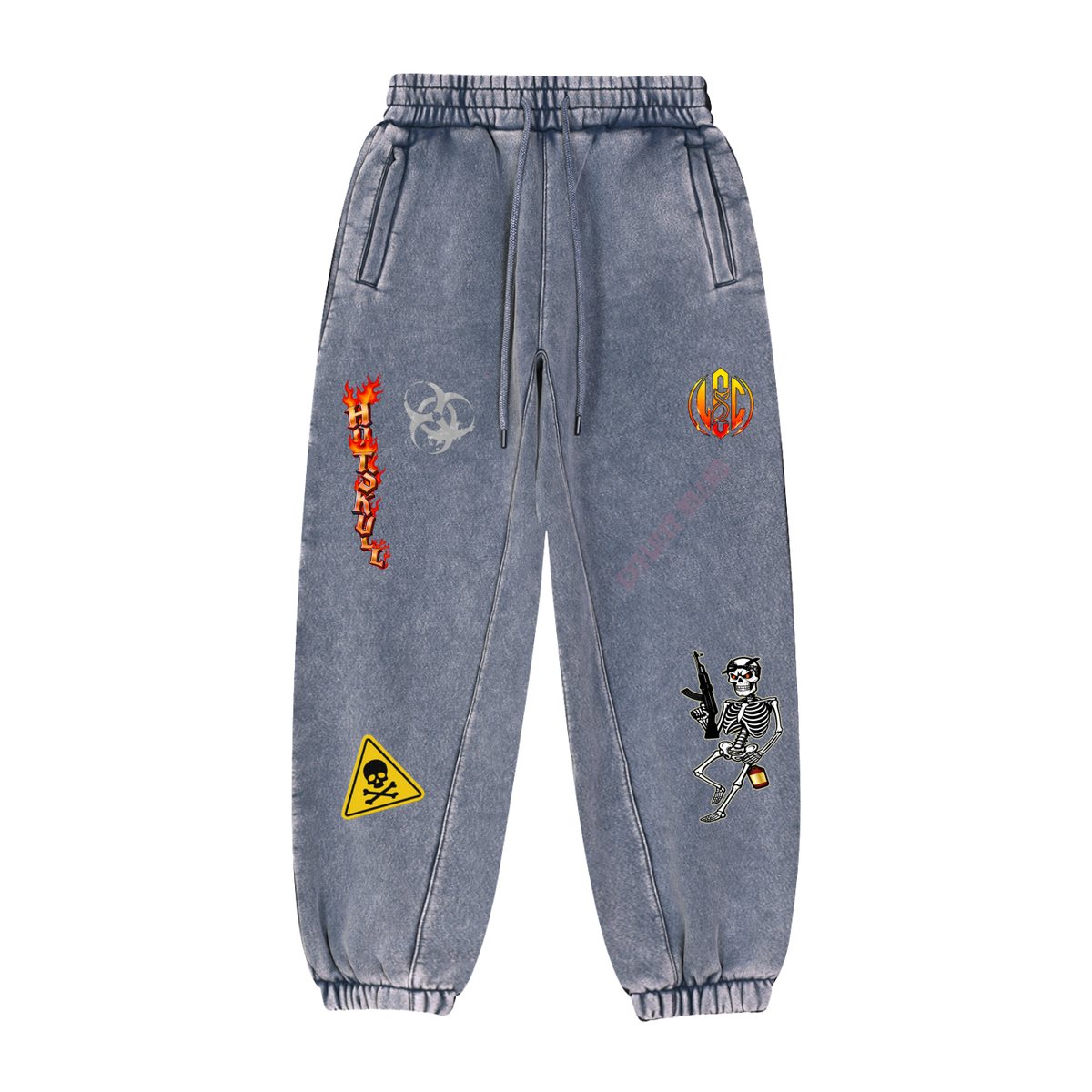LCC HOTSKULL Fleeced Jogger Sweatpants