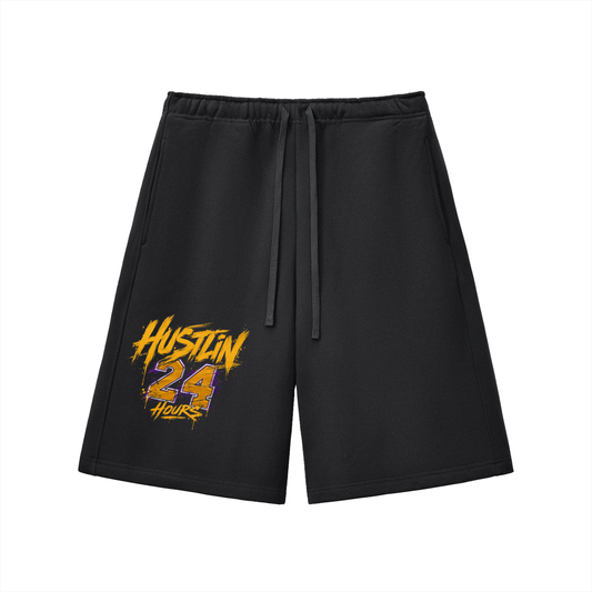 HUSTLIN 24 HOURS Heavyweight  Shorts
