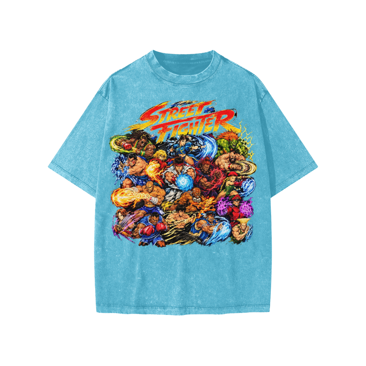 Street Fighter Snow Washed Kids' T-Shirt