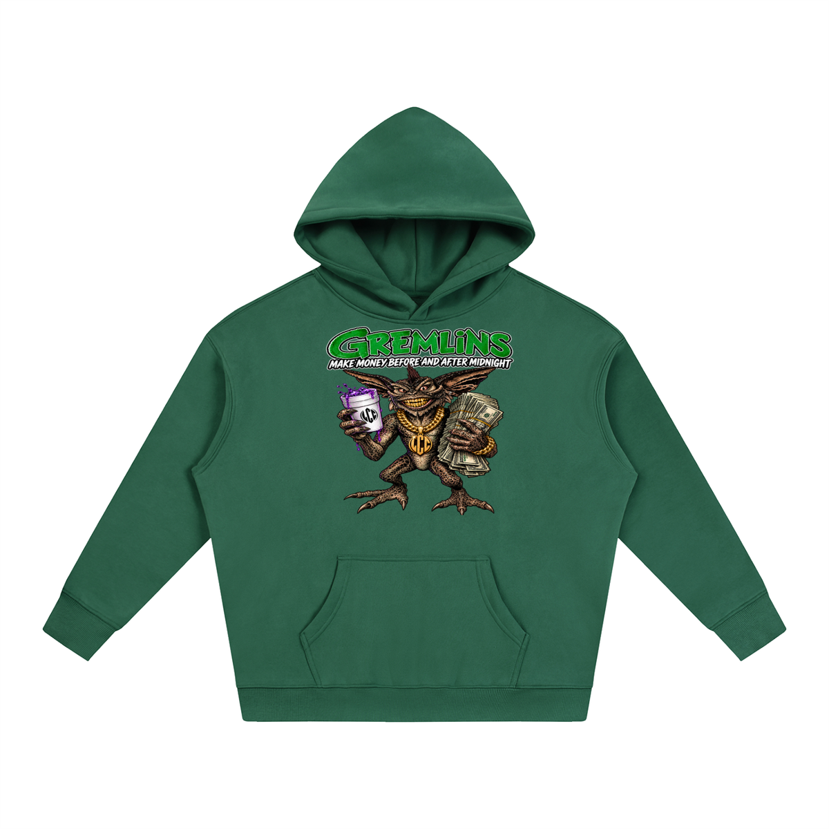 GREMLINS Oversize Fleeced Hoodie