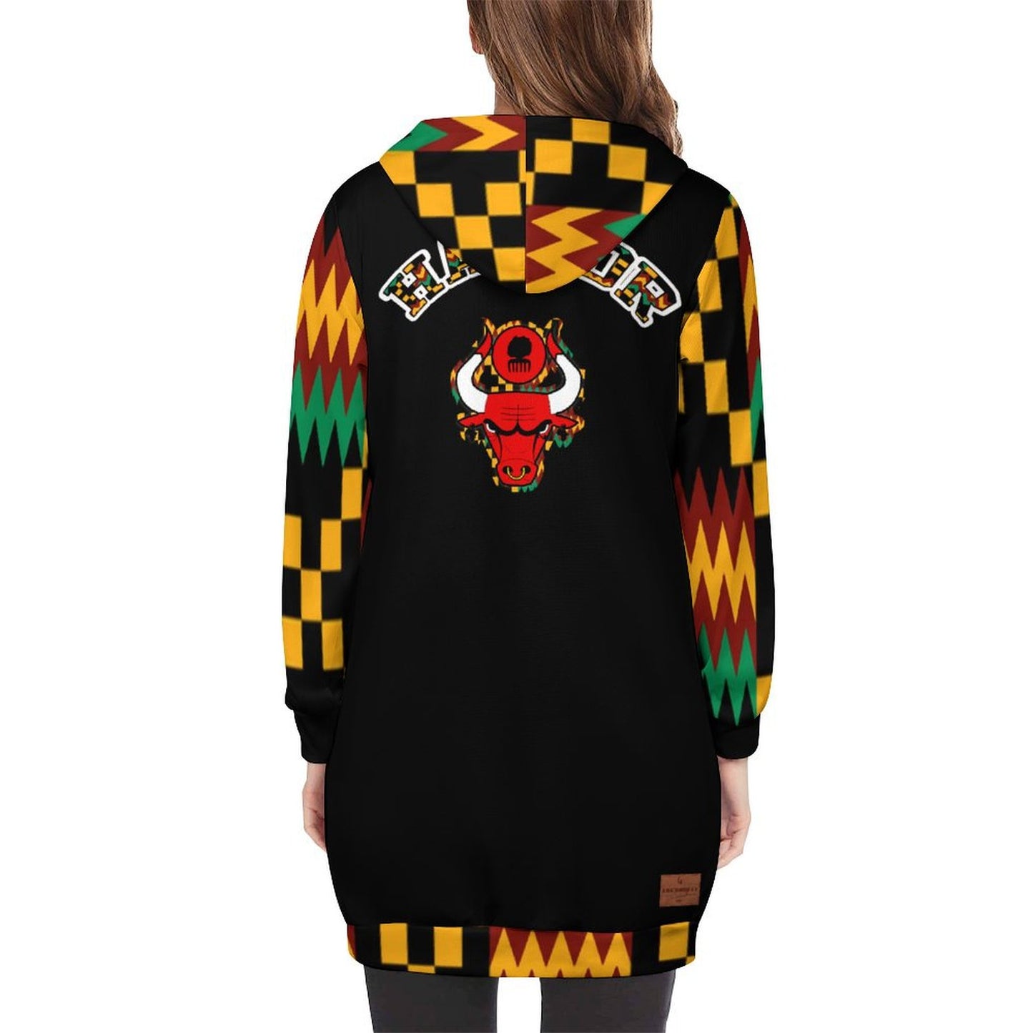 HATHOR BULLS Women's Hooded Sweatshirt Dress