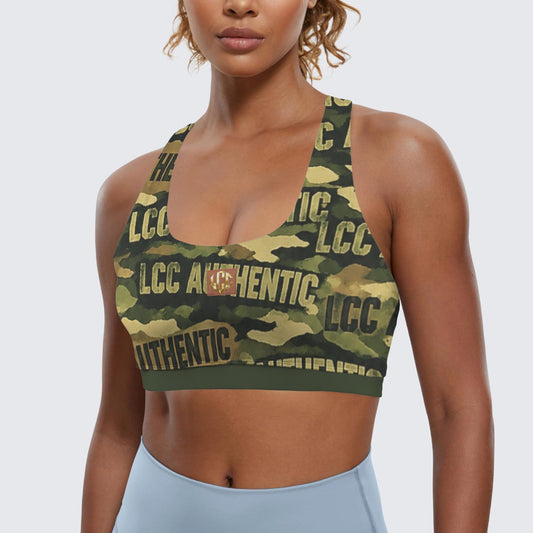 LCC CAMOUFLAGE Cross Back Sports Bra
