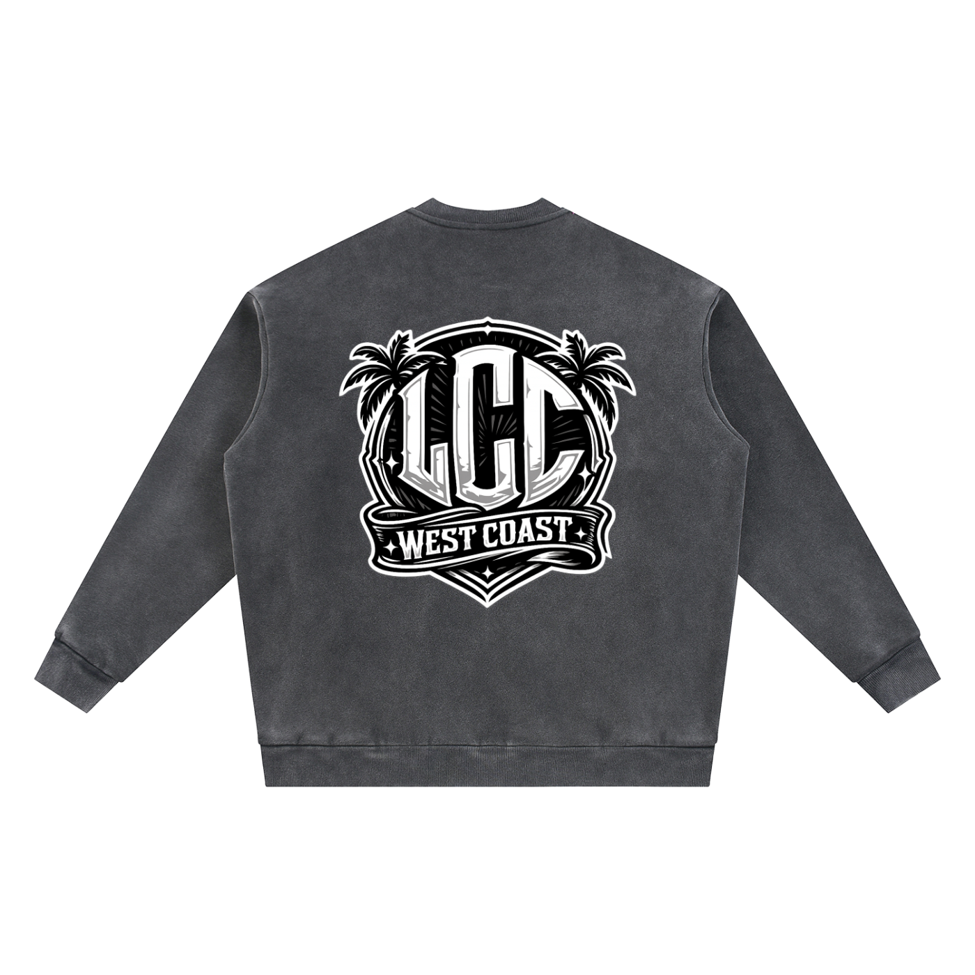 WESTCOAST Vintage Washed Fleece Baseball Jacket