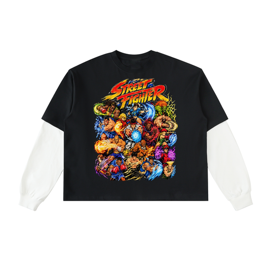 Street Fighter Contrast Sleeve T-Shirt