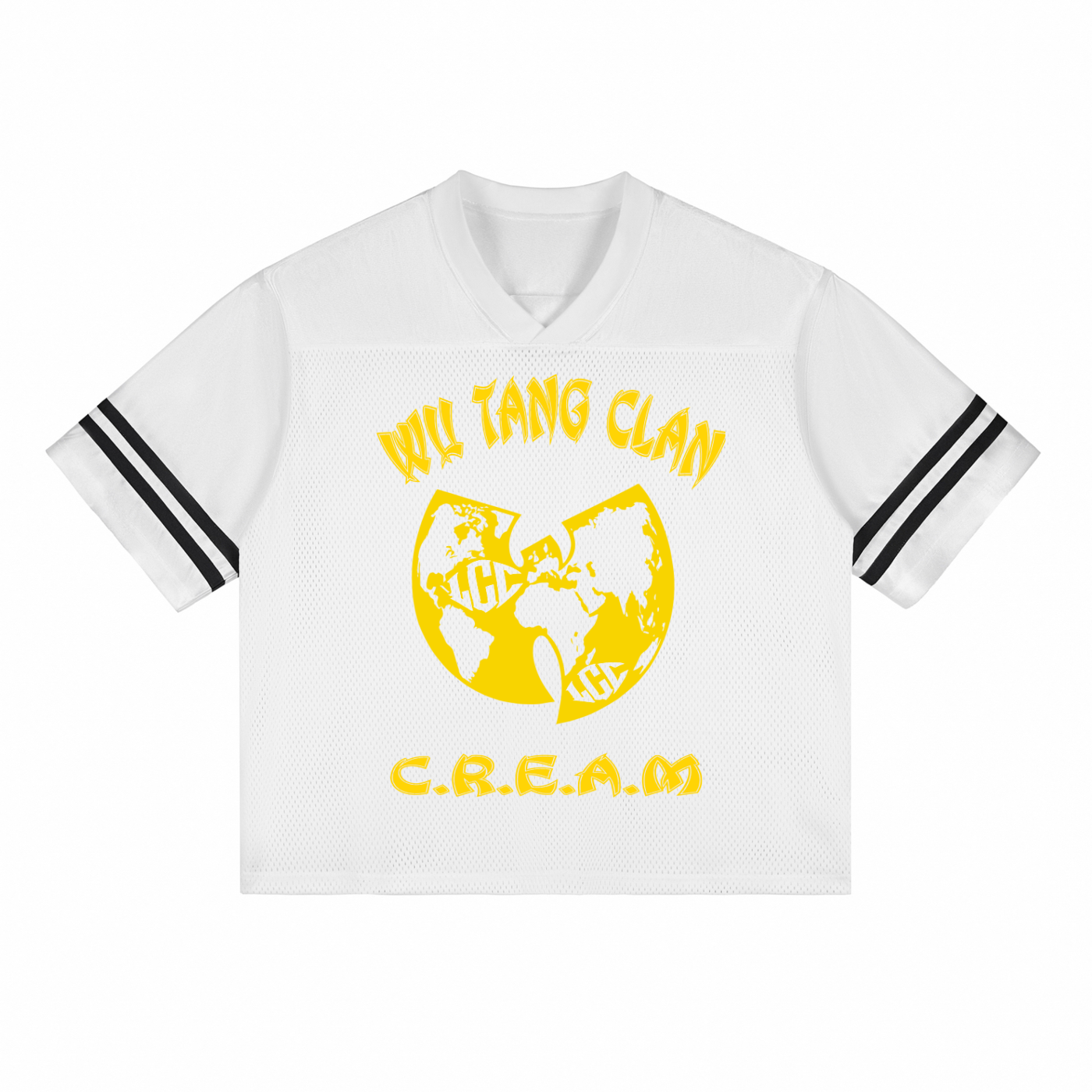 WUTANG CLAN Taped Mesh T-Shirt