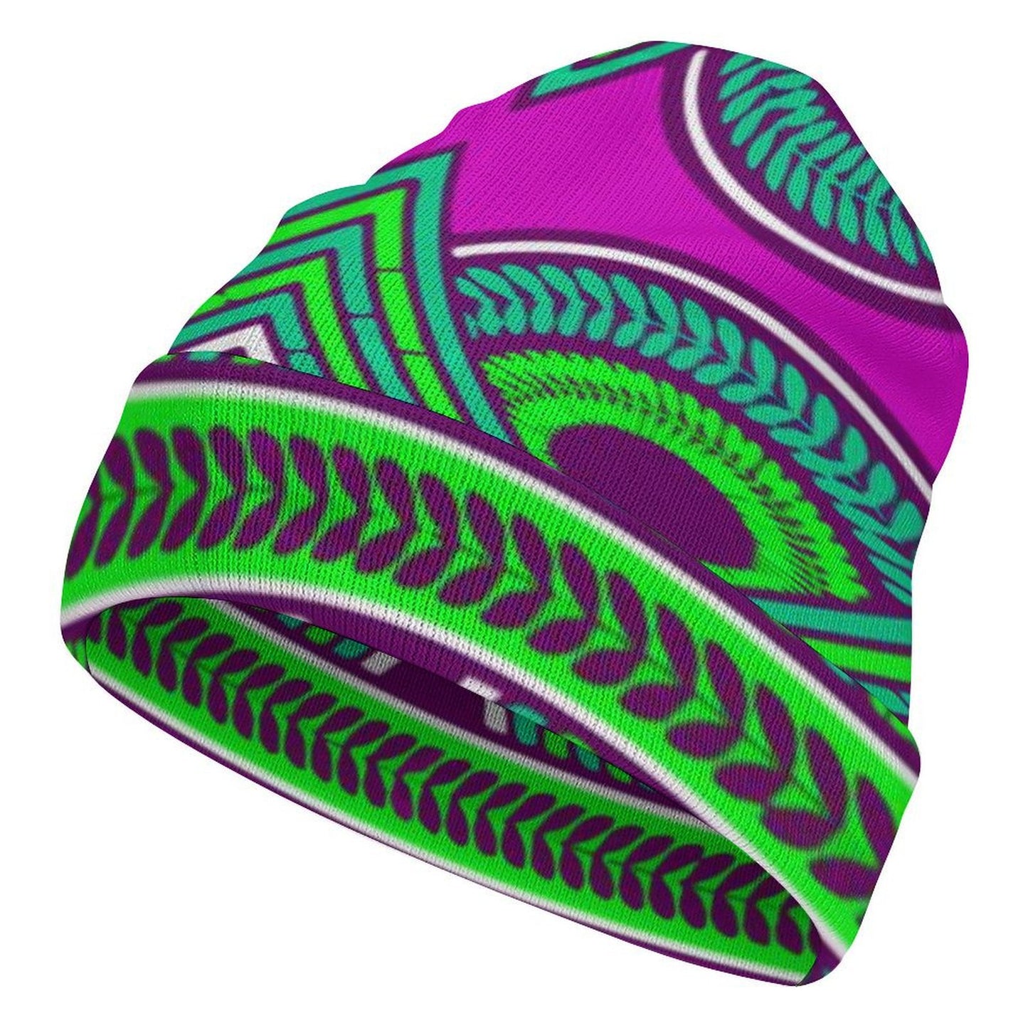 AFRICAN PATTERN All Over Print Knit Beanie