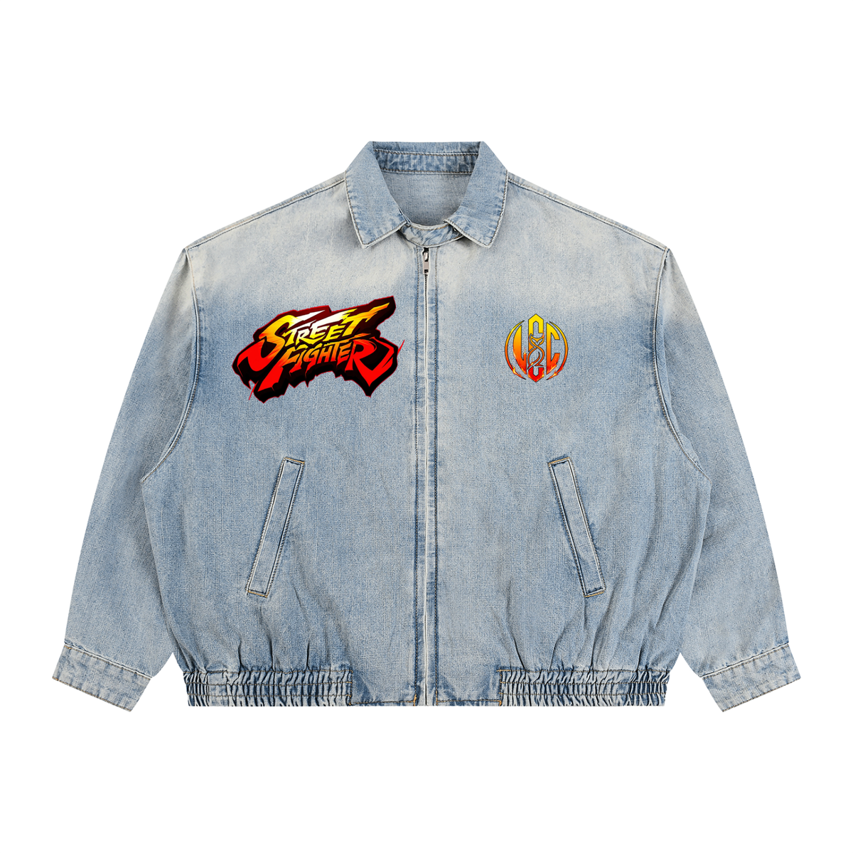 Street Fighter Vintage Full-Zip Denim Jacket