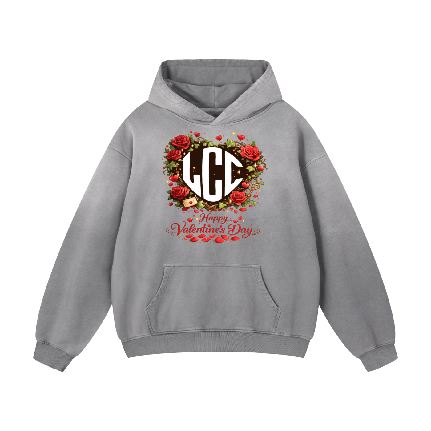VALENTINES DAY Heavyweight Sunfade Oversized Hoodie