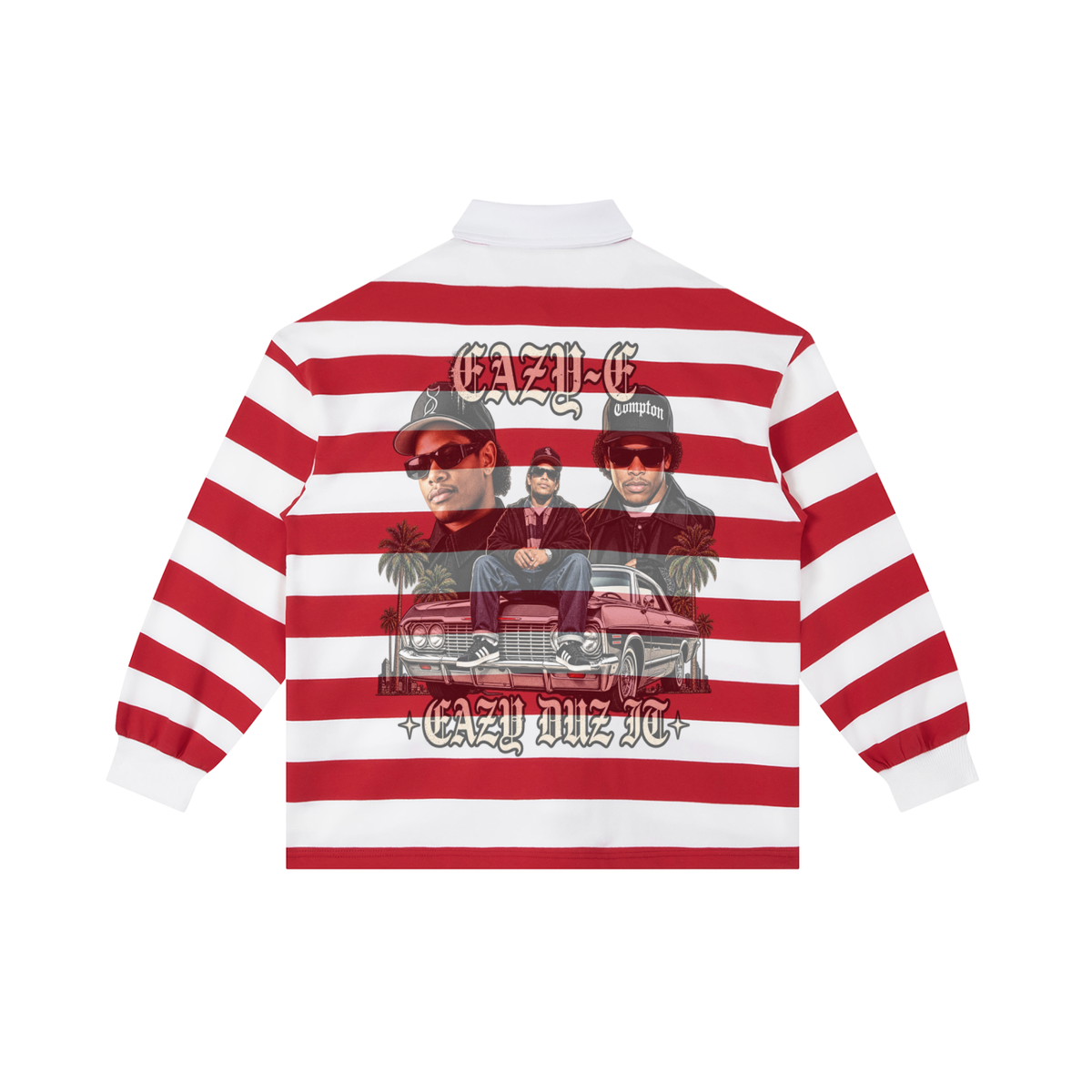 EAZY - E Stripe Polo Shirt