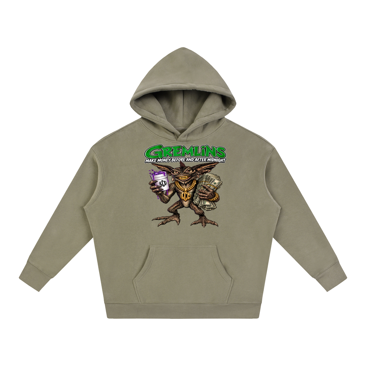 GREMLINS Oversize Fleeced Hoodie