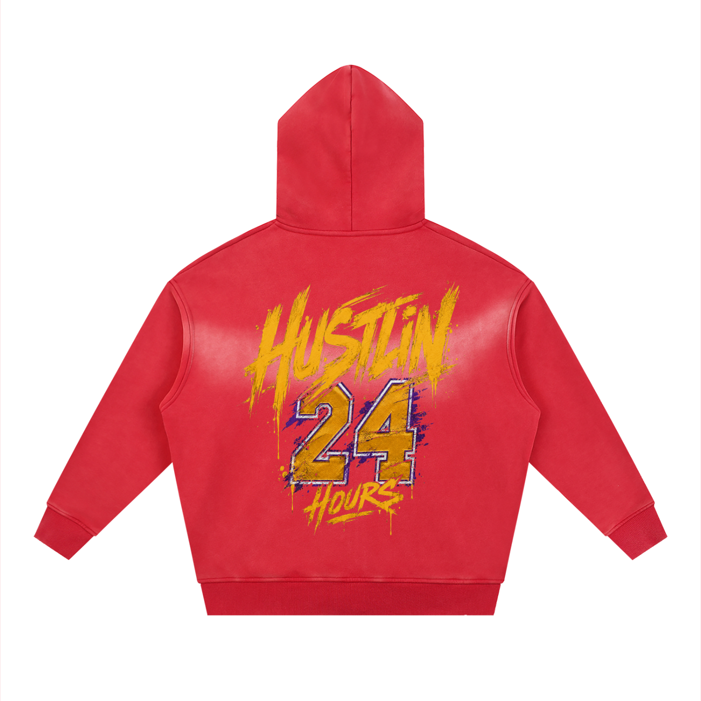 HUSTLIN 24 HOURS Sunfade Boxy Hoodie