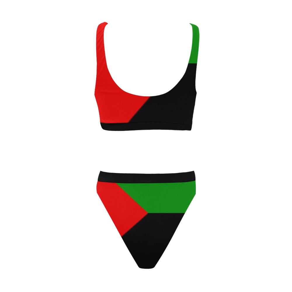 MARTINIQUE FLAG Sport Top  Bikini Swimsuit