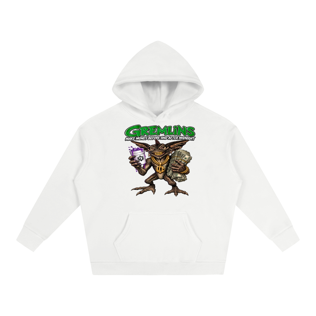 GREMLINS Oversize Fleeced Hoodie