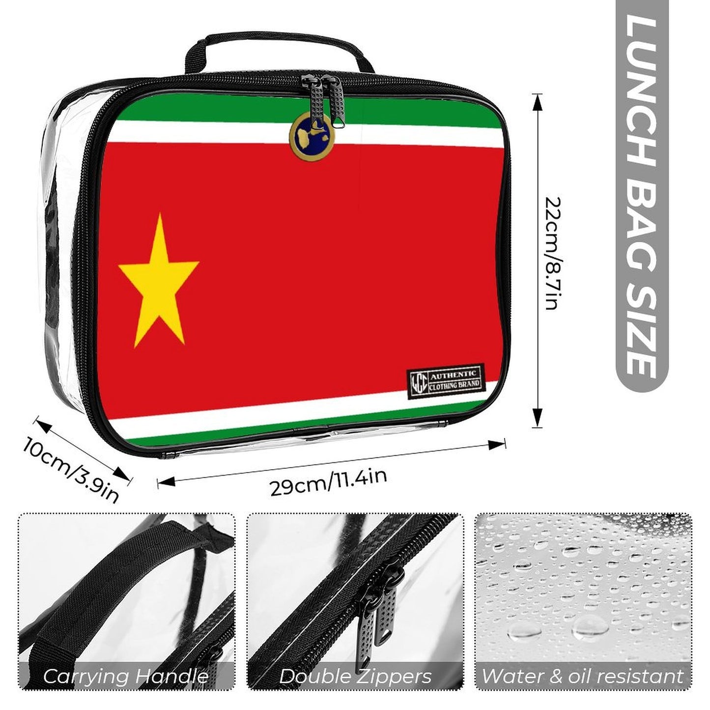 GUADELOUPE 3-Piece Clear Backpack Set