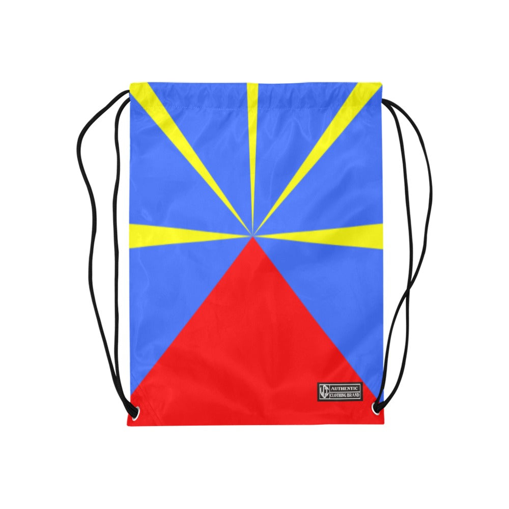 LA REUNION FLAG Medium Drawstring Bag