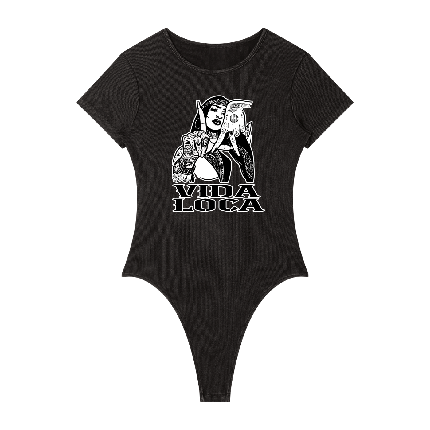 LA VIDA LOCA Women's Mineral Wash  Bodysuit
