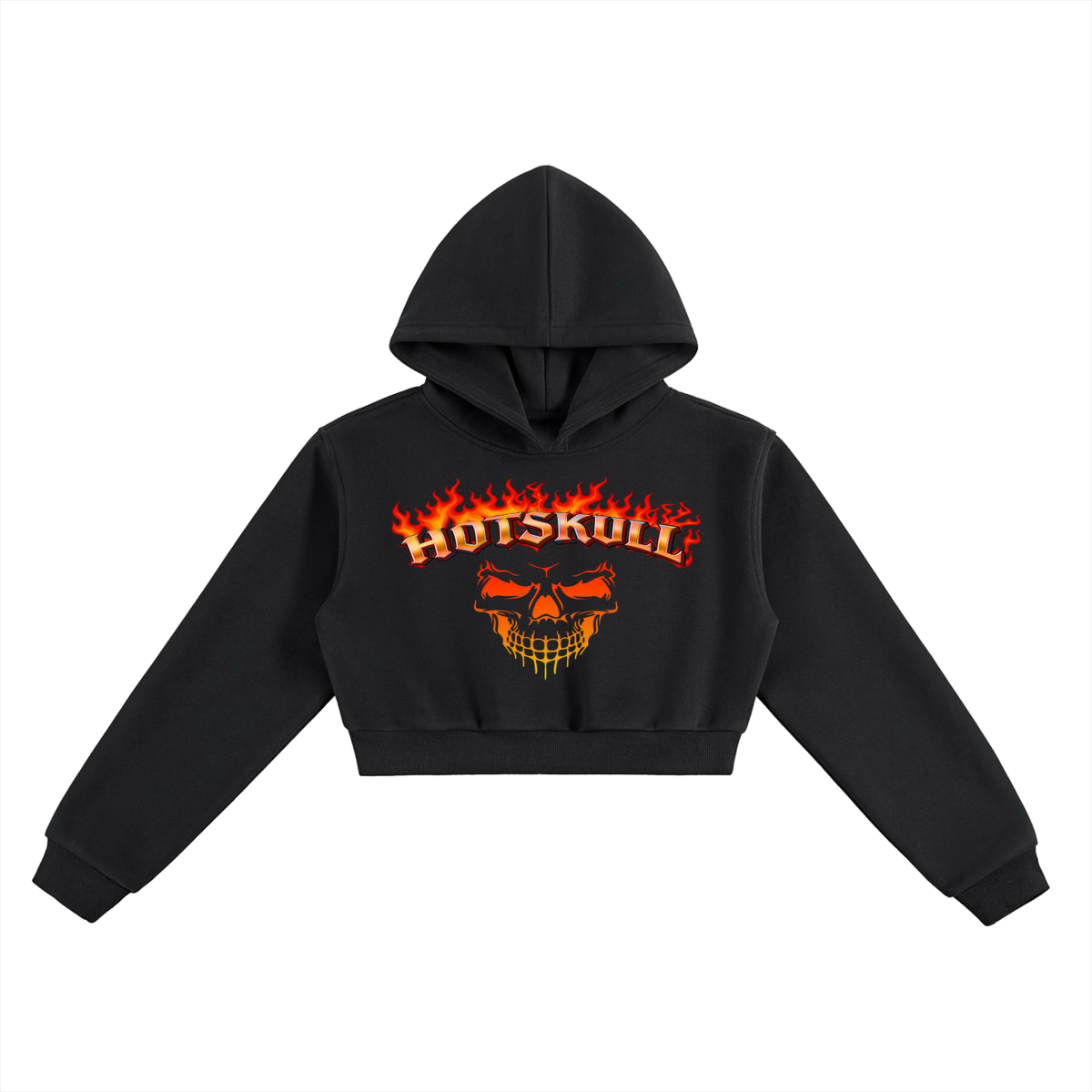 LCC HOTSKULL Essential Cropped Hoodie