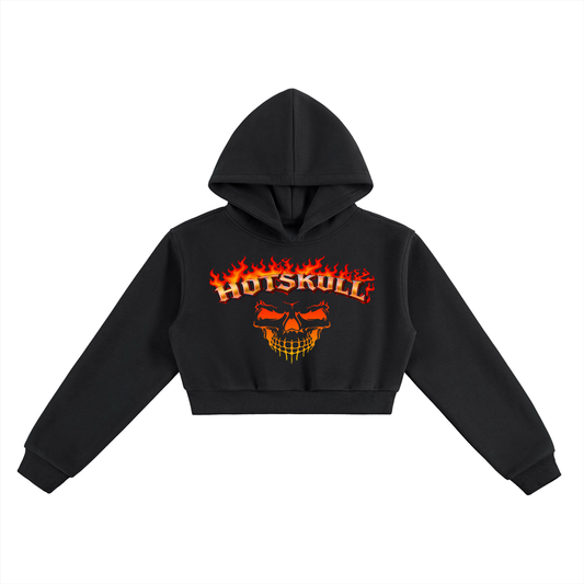 LCC HOTSKULL Essential Cropped Hoodie