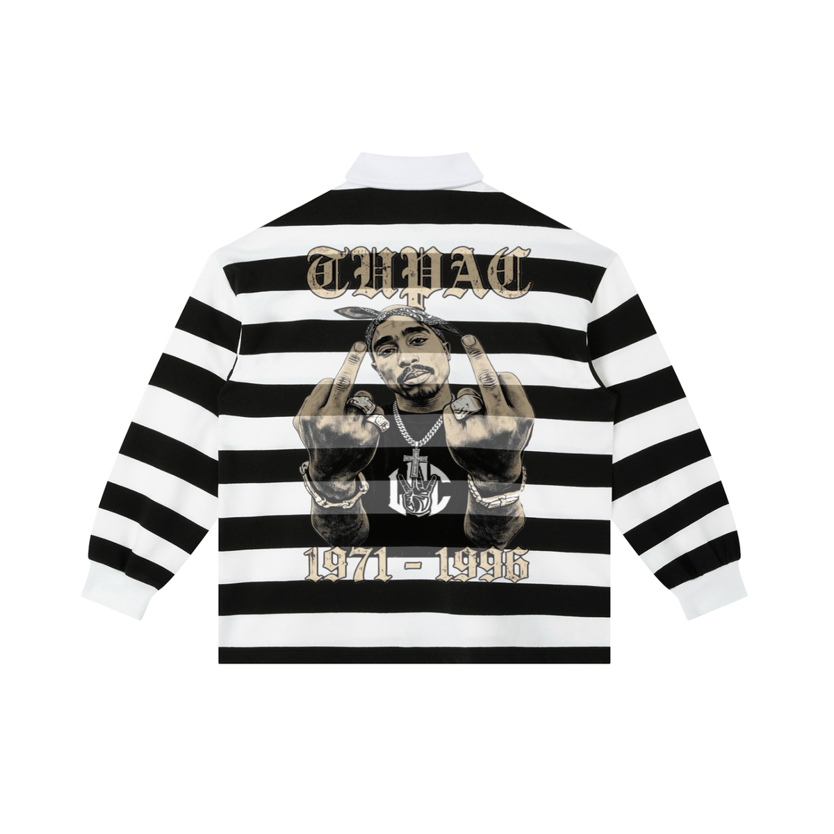 TUPAC Stripe Polo Shirt