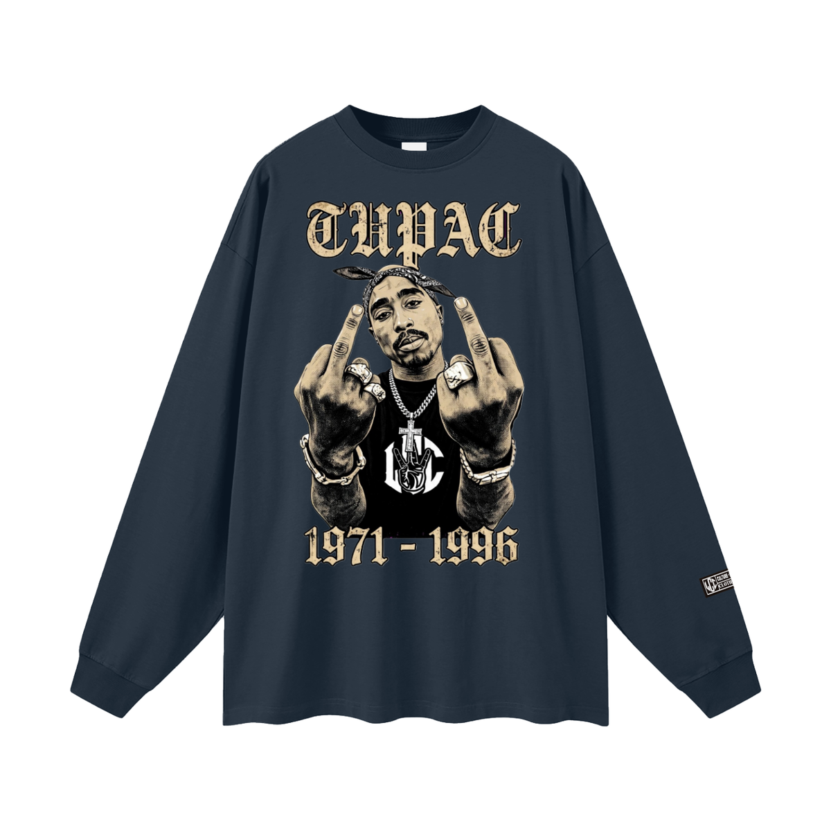 TUPAC Oversized Unisex Long Sleeve T-Shirt