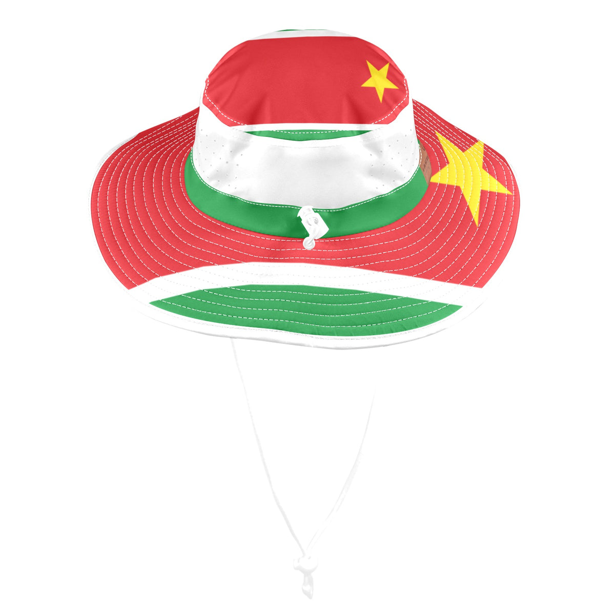 GUADELOUPE FLAG Wide Brim Bucket Hat