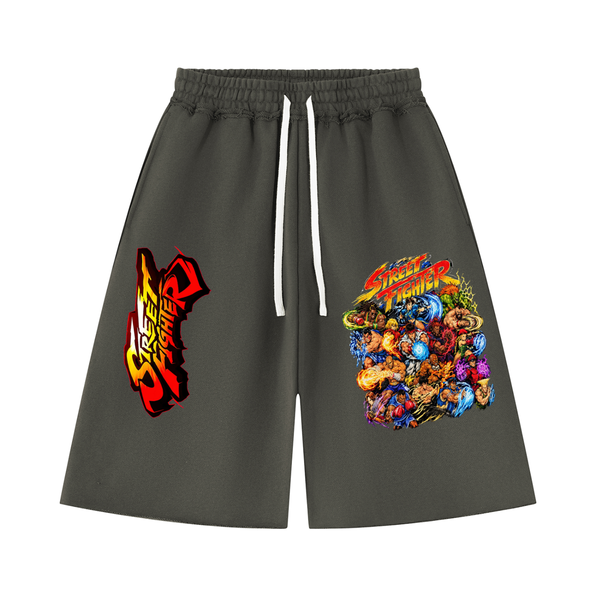 Street Fighter Unisex Raw Edge Shorts