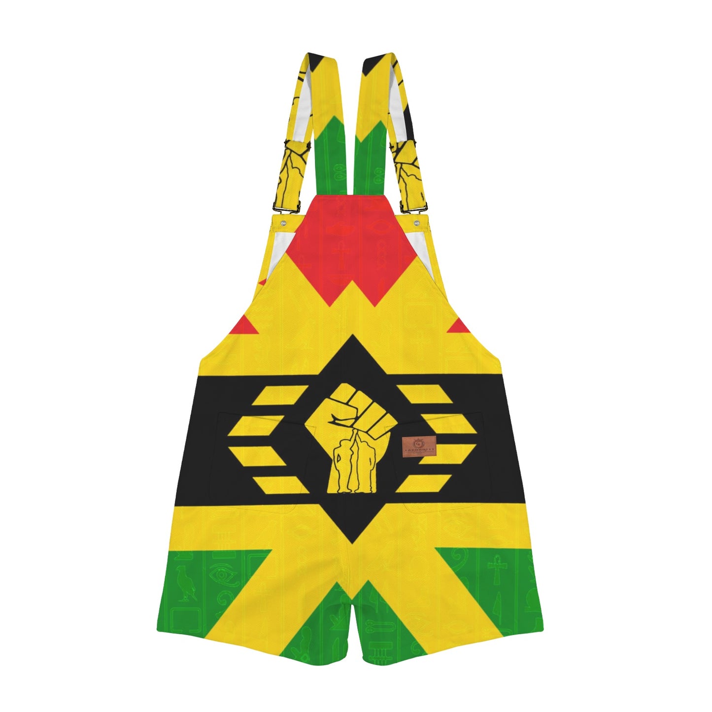 FIST UP RBG Unisex Shorts Suspender Jumpsuit