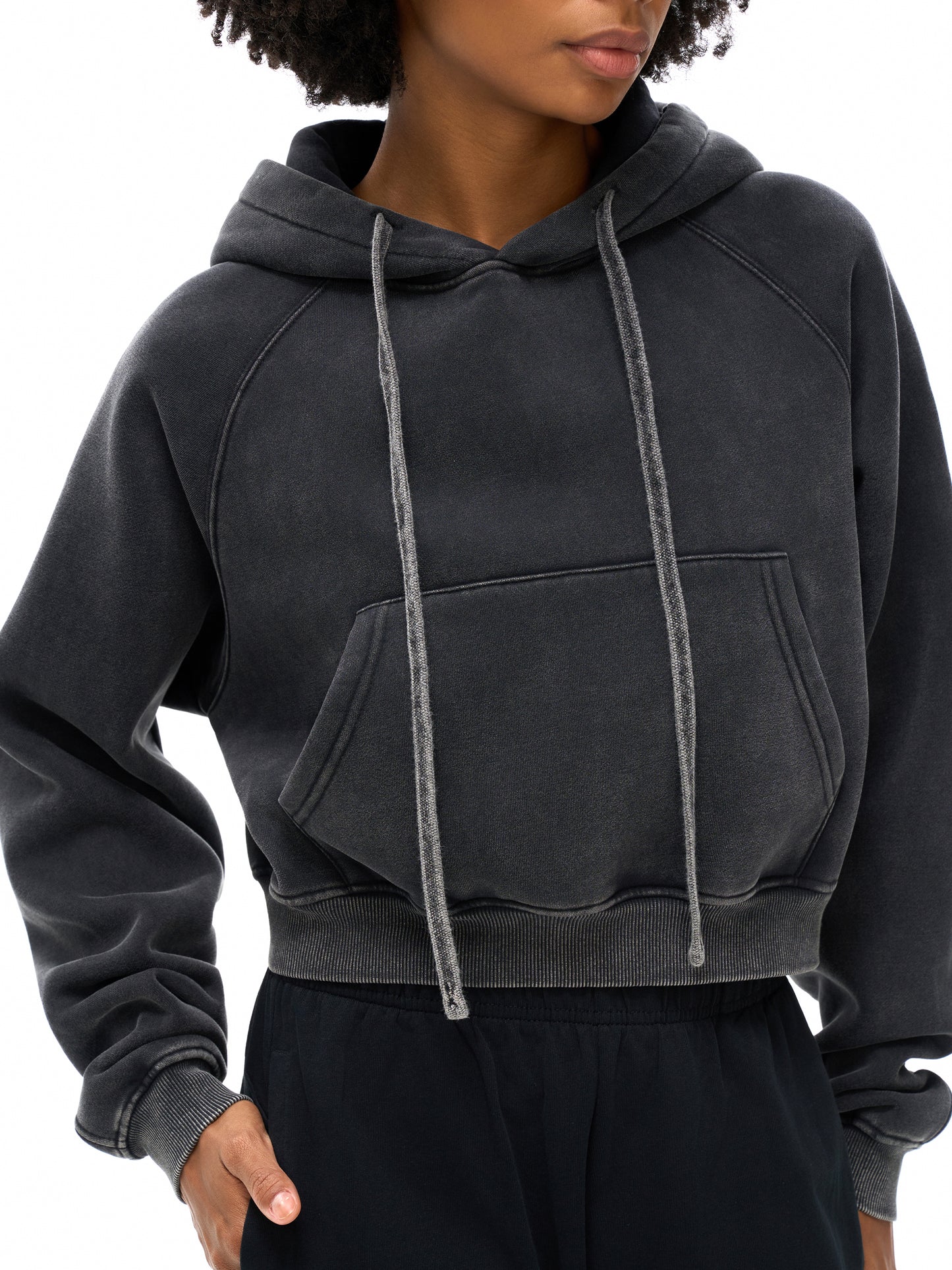 OG Snow Washed Cropped Hoodie