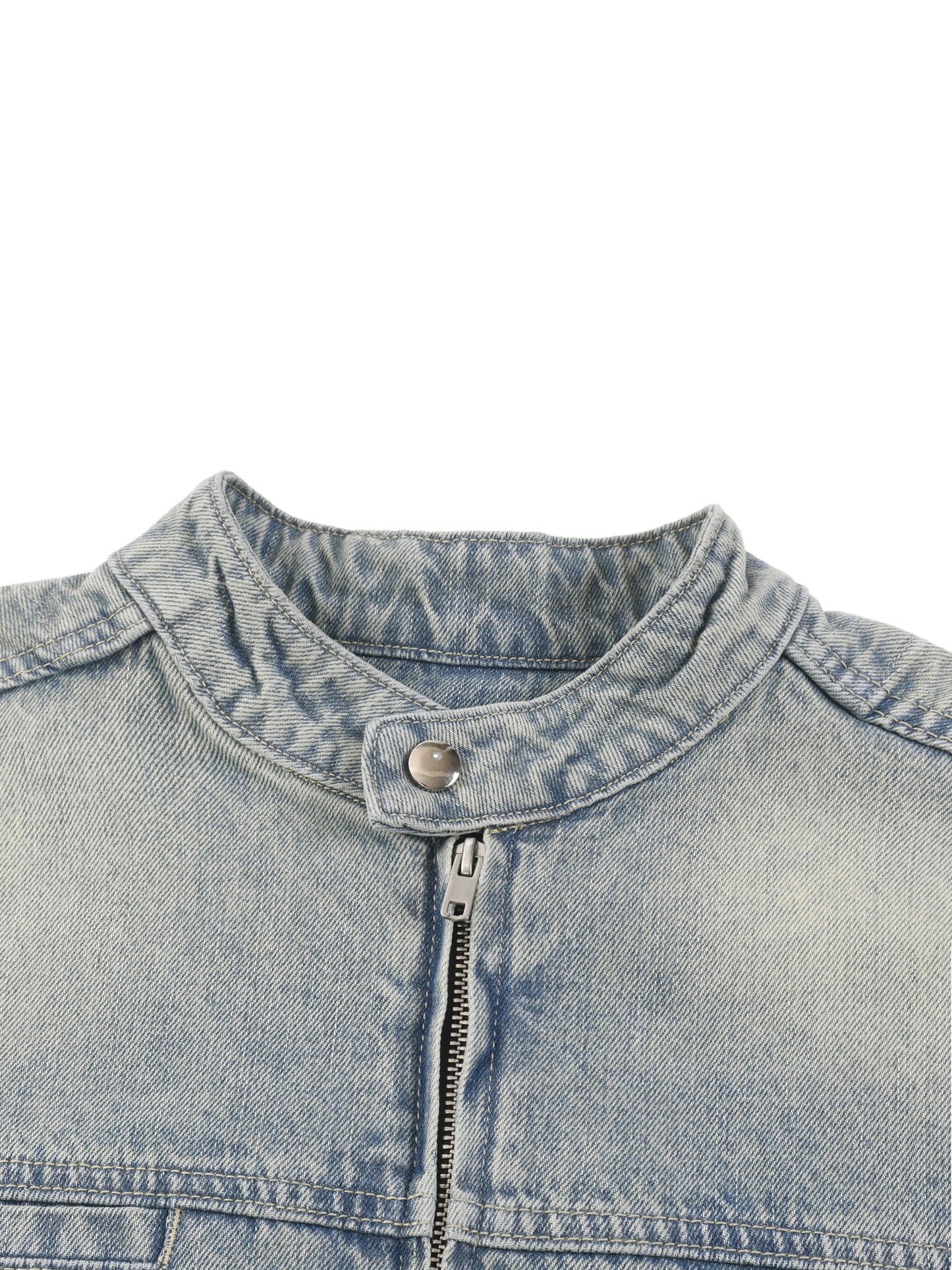LCC AUTHENTIC GOLD Vintage Wash Zip Denim Jacket
