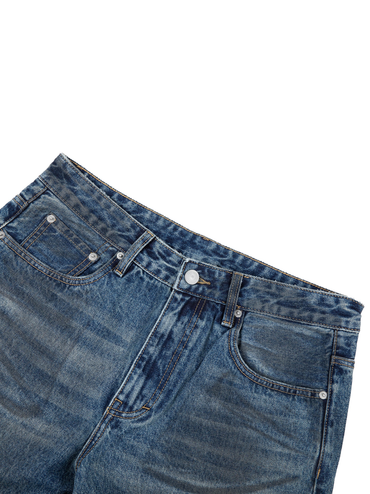 NOS ANCETRES Vintage Wash Baggy Denim Jeans
