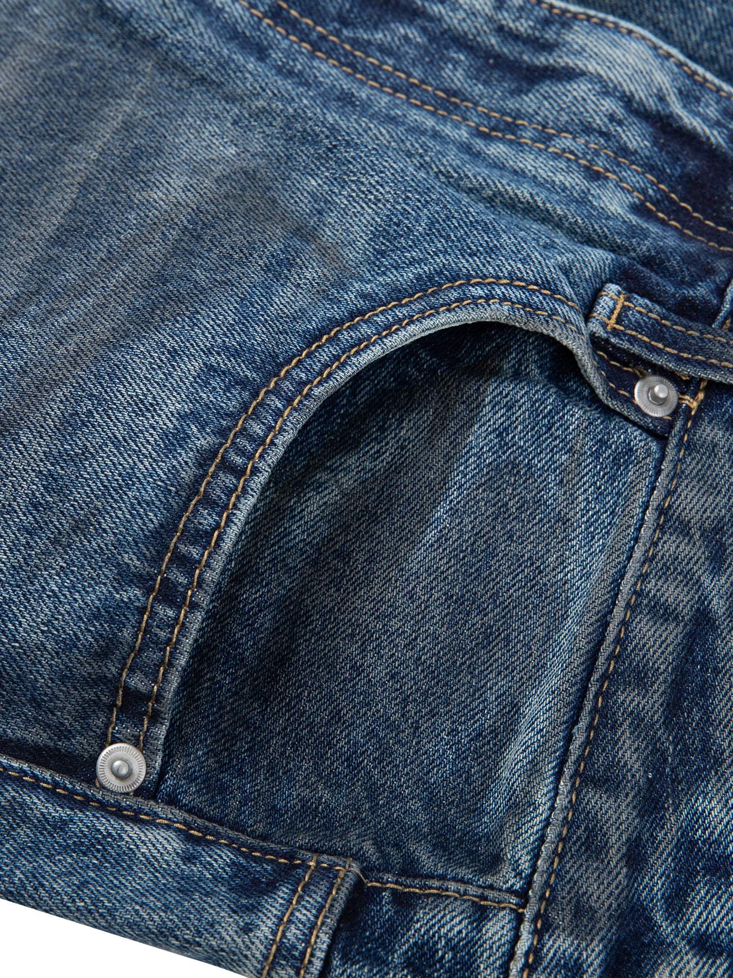 NOS ANCETRES Vintage Wash Baggy Denim Jeans