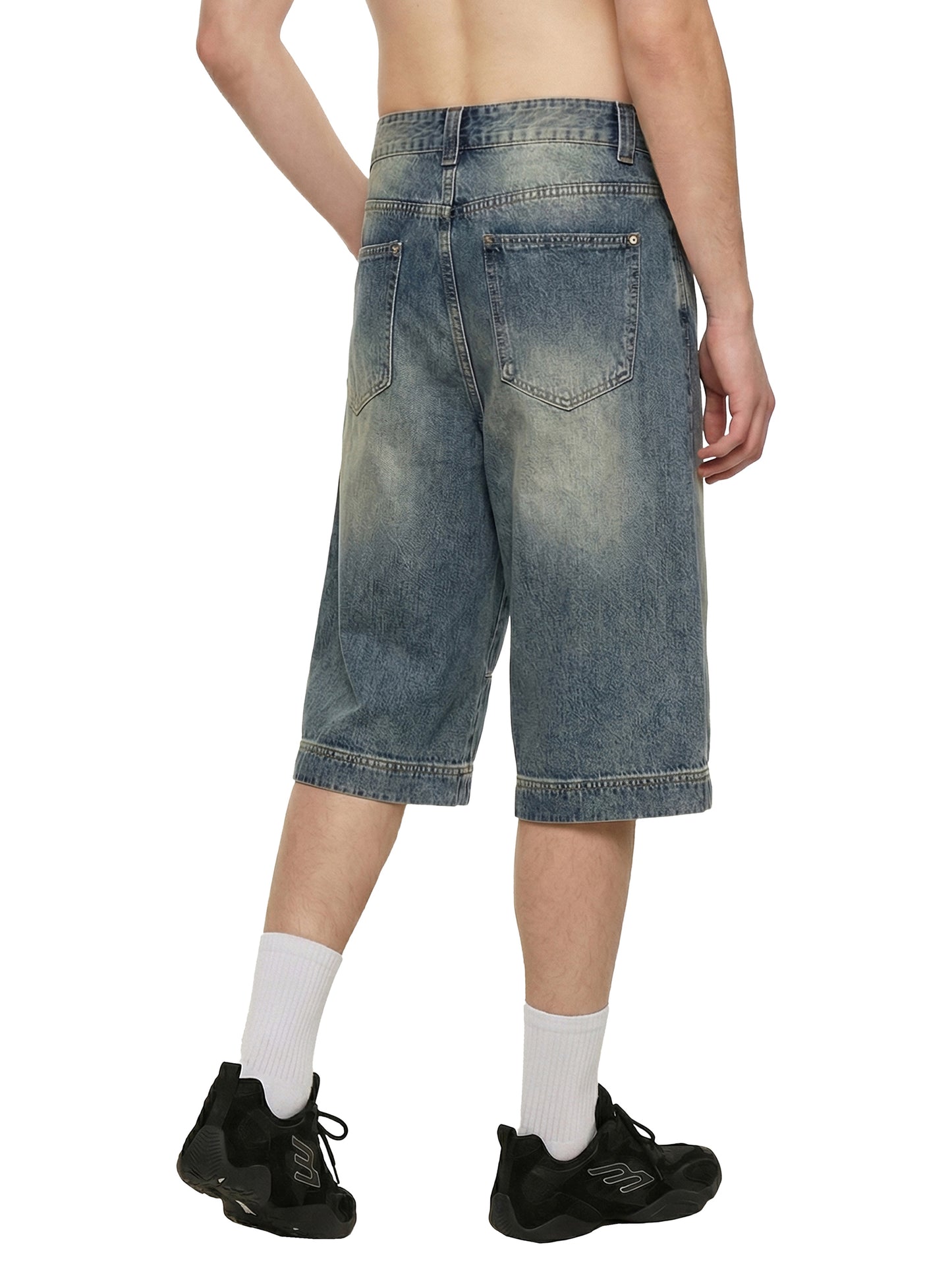 LCC TARGET Vintage Wash Baggy Denim Shorts