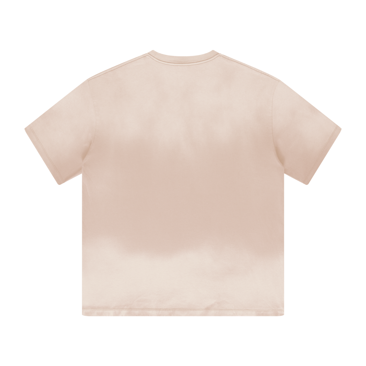 270GSM Women’s Water-Wash PP-Sprayed Monkey Wash Crew Neck T-shirt Khaki
