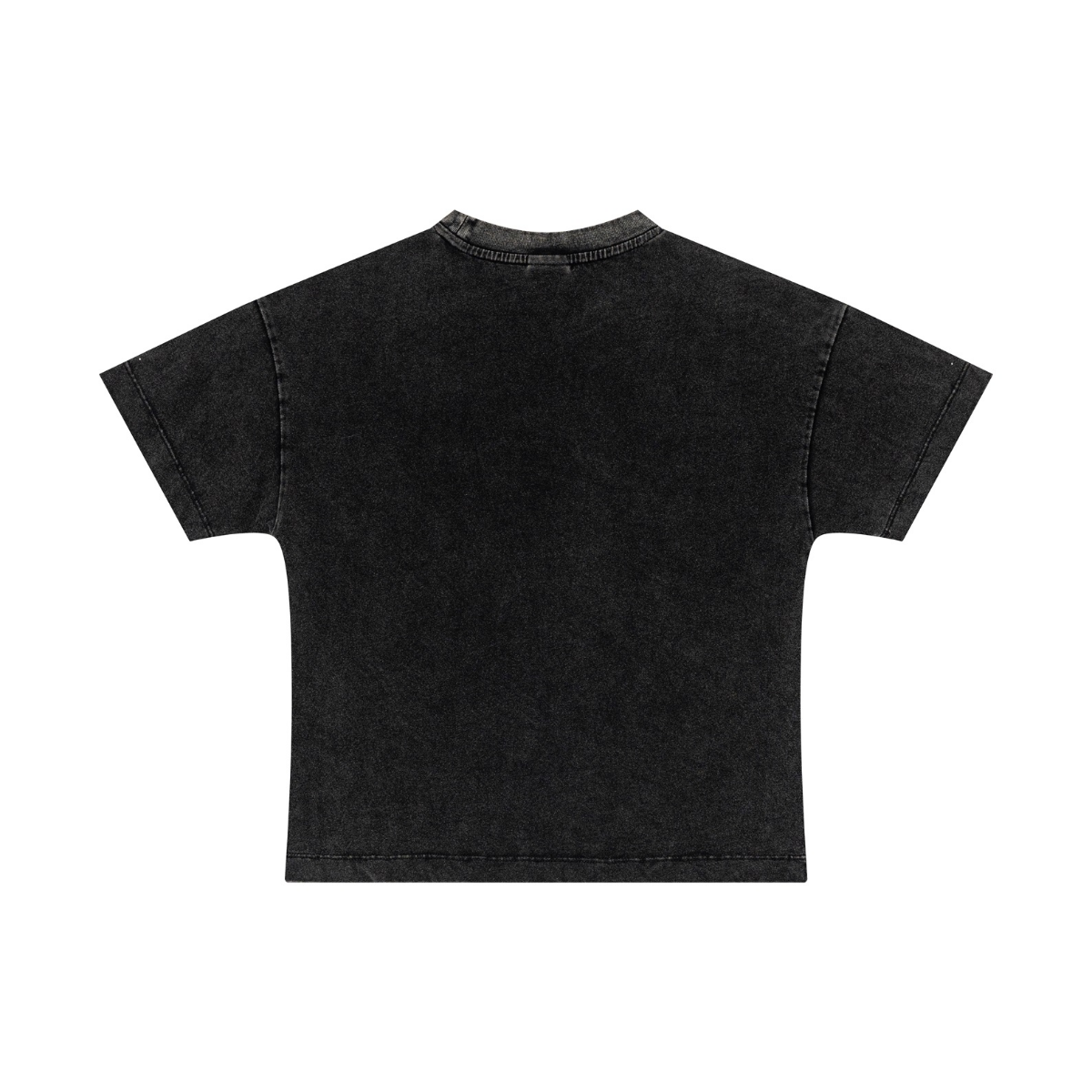 230GSM Women’s Fried-Color Snow-Wash Milan Double-Yarn T-shirt Snow wash