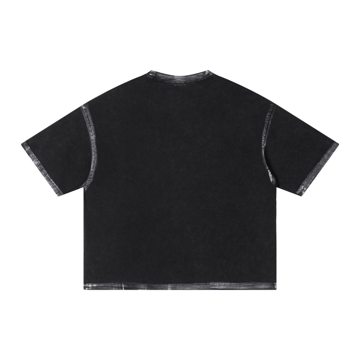 285GSM Heavyweight Double Yarn Snow Wash Boxy Fit T-Shirt Snow Wash
