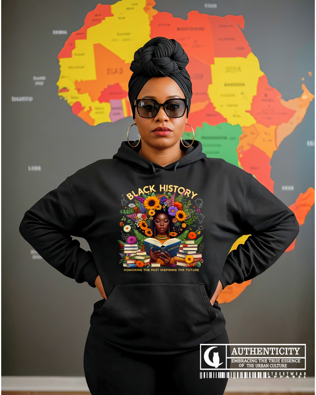 BLACC HISTORY FLOWER Pullover Hoodie