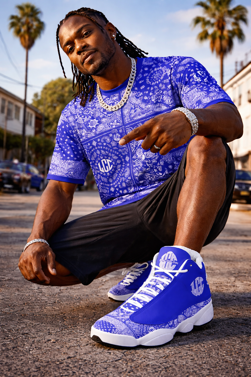 LCC BANDANA BLUE Basketball Shoes