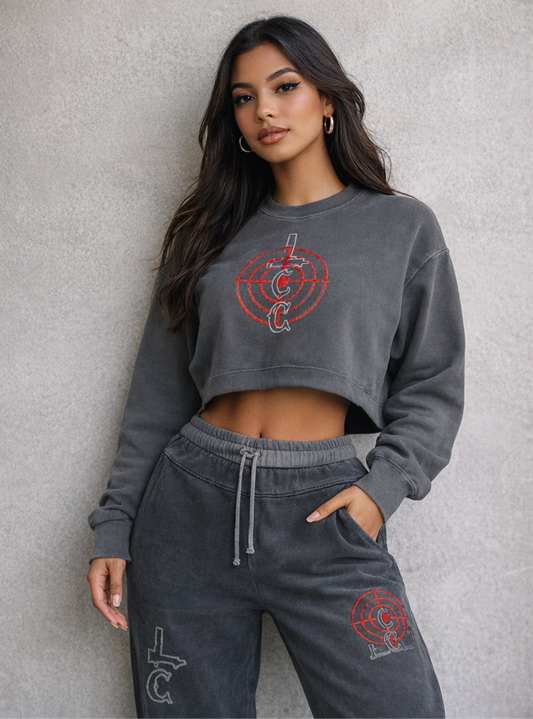 LCC TARGET Vintage Washed Cropped Sweatshirt