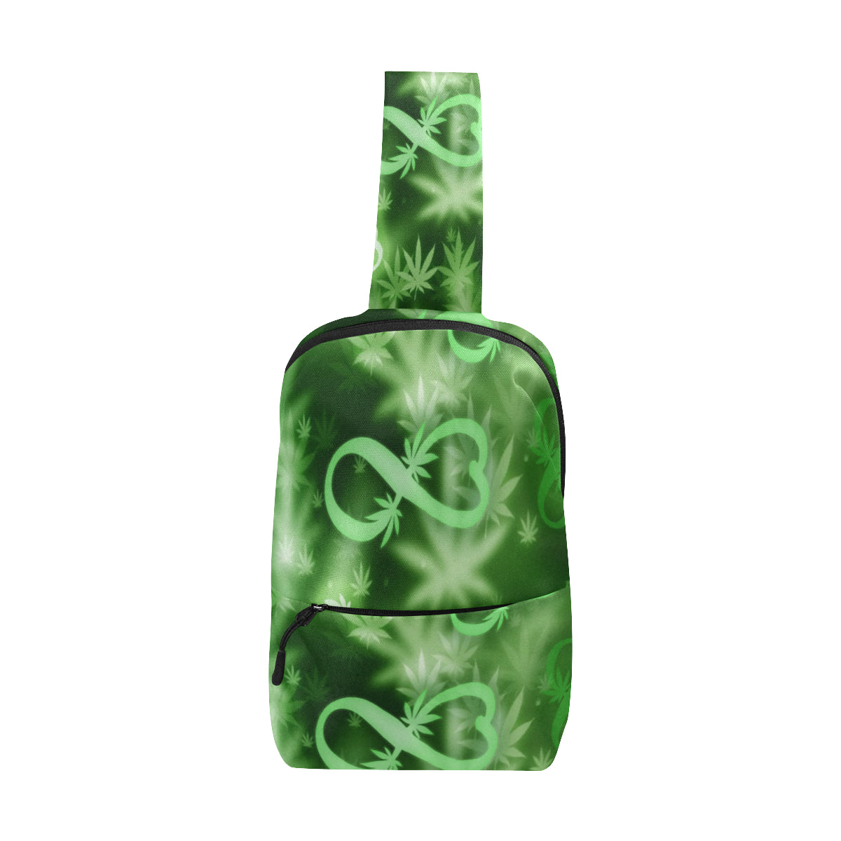 INFINITY GREEN COSMOS Chest Bag (Model 1678)
