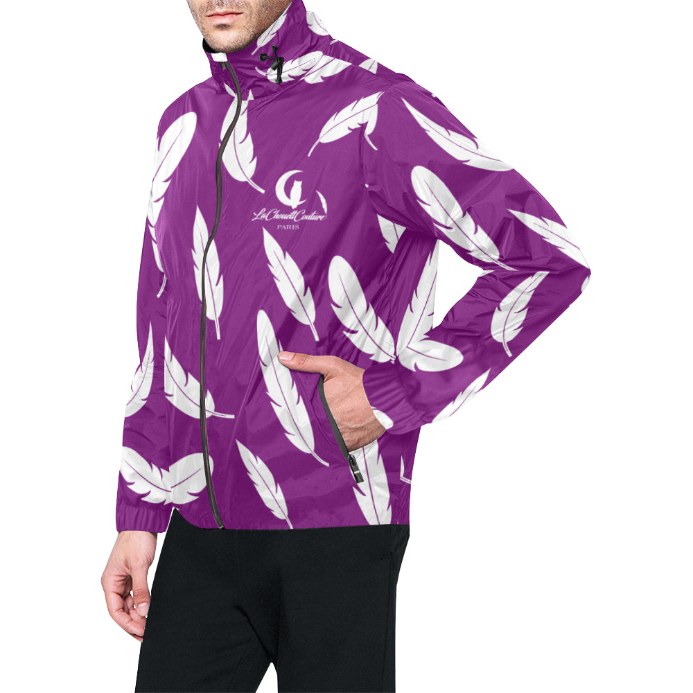 FEATHER GRAPE Unisex All Over Print Windbreaker