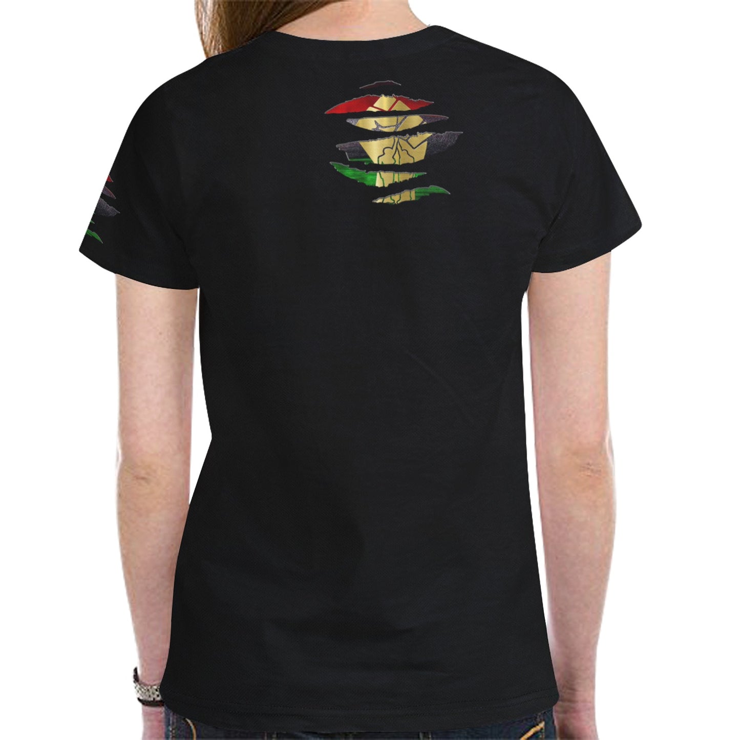 RBG ANKH RIPPED T-shirt for Women