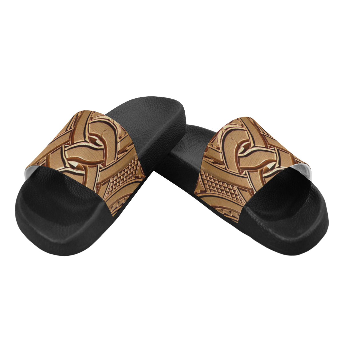 TEMBE ART WOOD Women's Slide Sandals