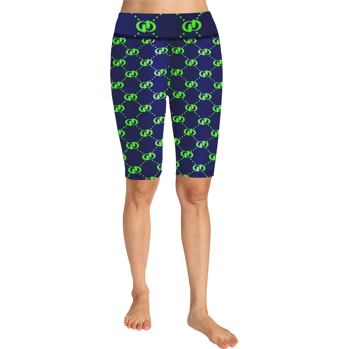 EXCELLANCE BLSKNK All Over Print Knee Length Leggings (Model L27)