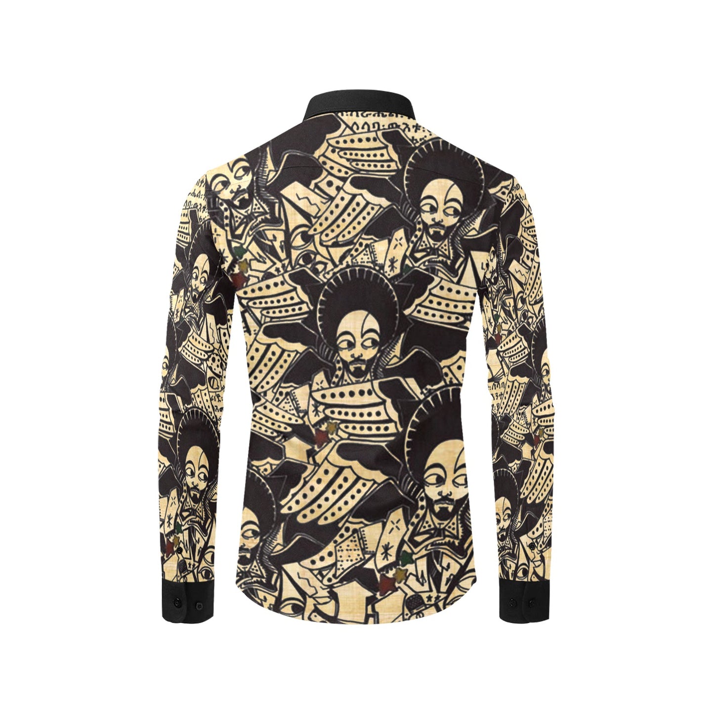 SATTA MASSAGANA Men's All Over Print Casual Dress Shirt