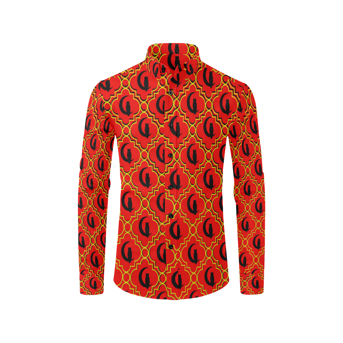 ELEGANCE RYB Men's All Over Print Casual Dress Shirt (Model T61)