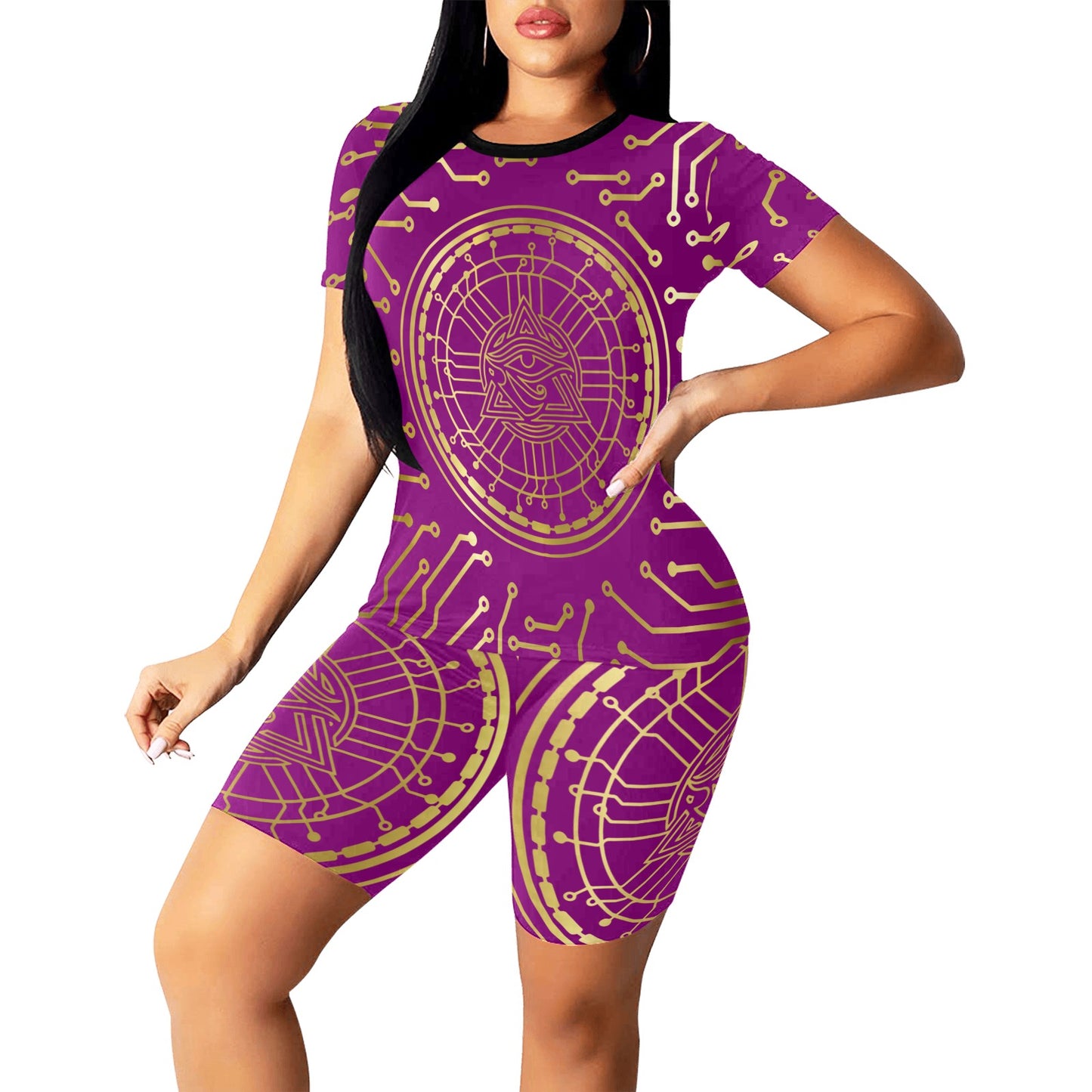 CRYPTO KMT Women's Short Yoga Set
