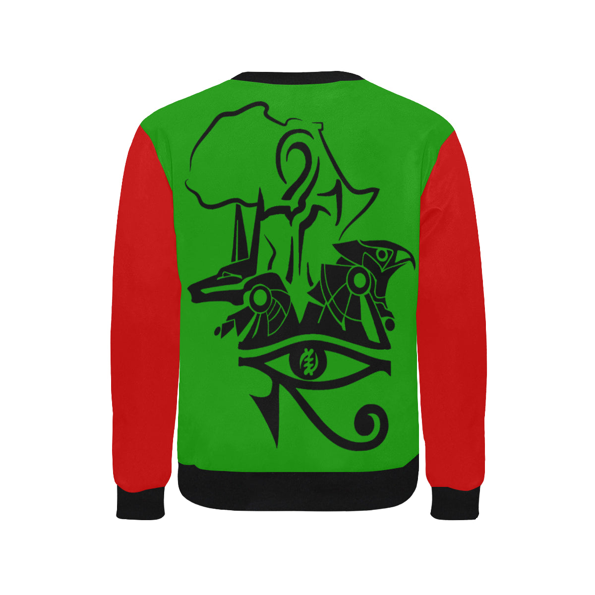 ANUBIS AND HERU RBG Men's Rib Cuff Crew Neck Sweatshirt