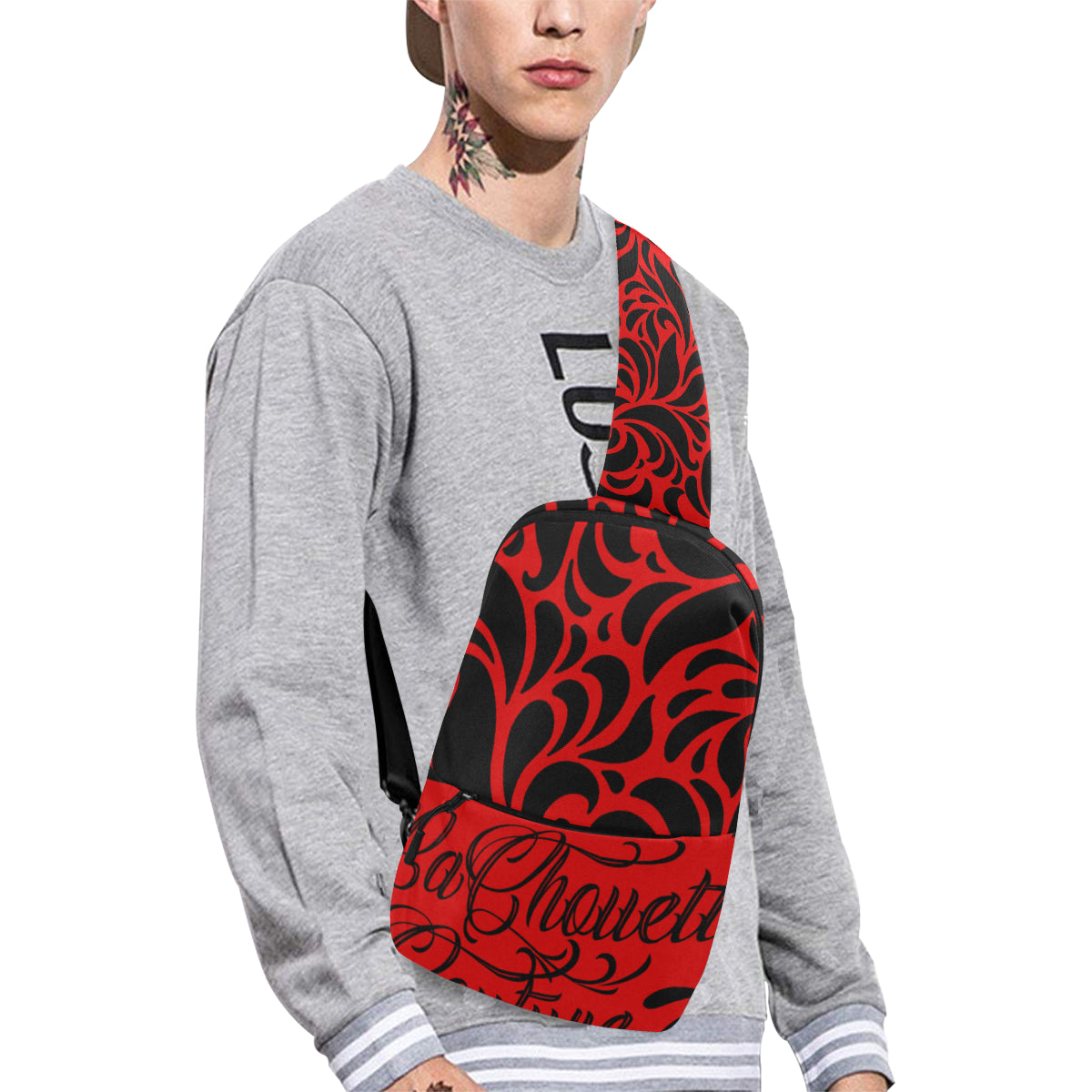 GORGIOUS LEAF RED Chest Bag (Model 1678)
