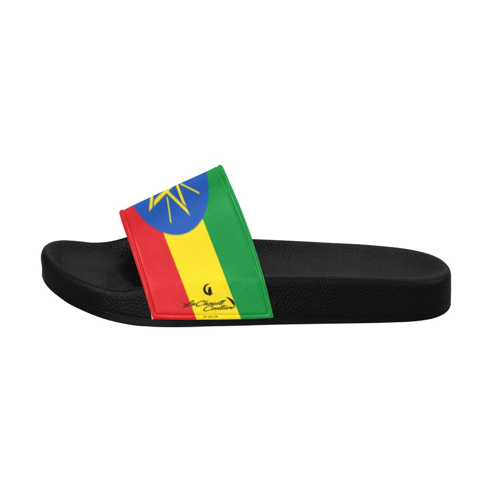 ETHIOPIA FLAG Women's Slide Sandals